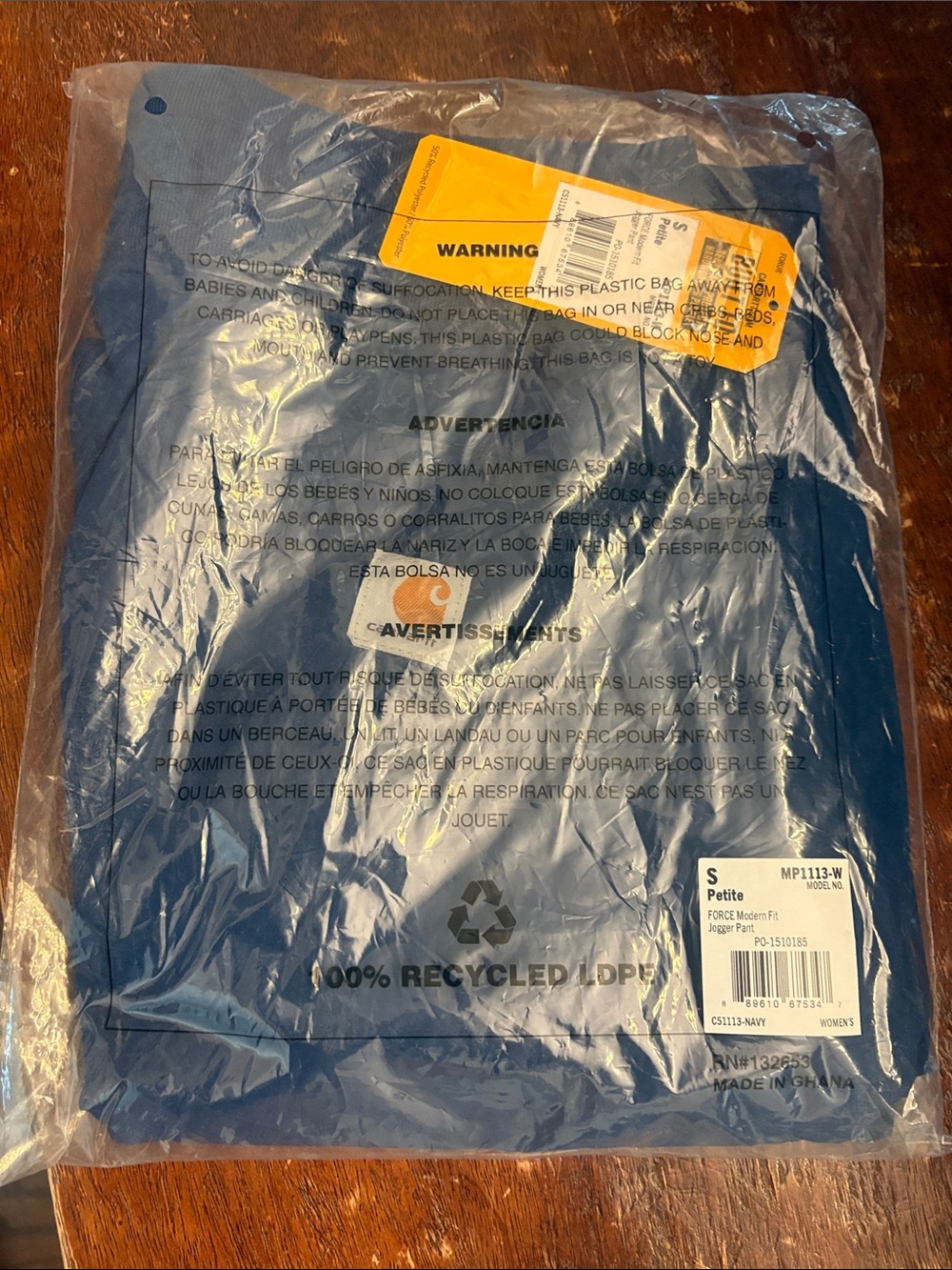 Carhartt Navy Ankle Cropped Pants